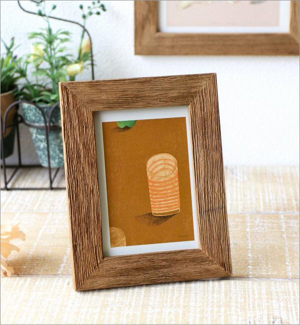 楽天市場】フォトフレーム L判 写真立て 木製 チーク材 壁掛け 卓上