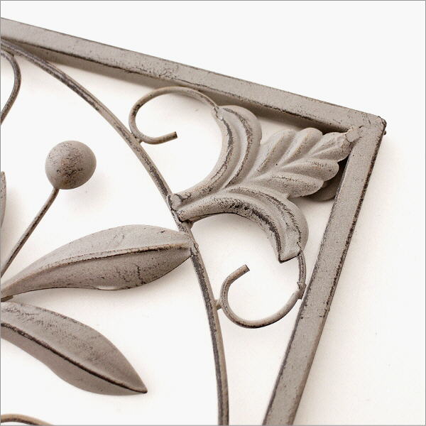 楽天市場】壁飾り アイアン 壁掛け おしゃれ リーフ 葉 パネル
