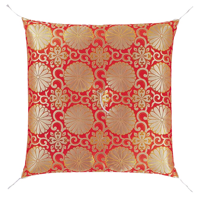 仏壇 座布団 御前座布団 「新金通 赤」 No.44 金襴/仏間用 仏前 お寺様