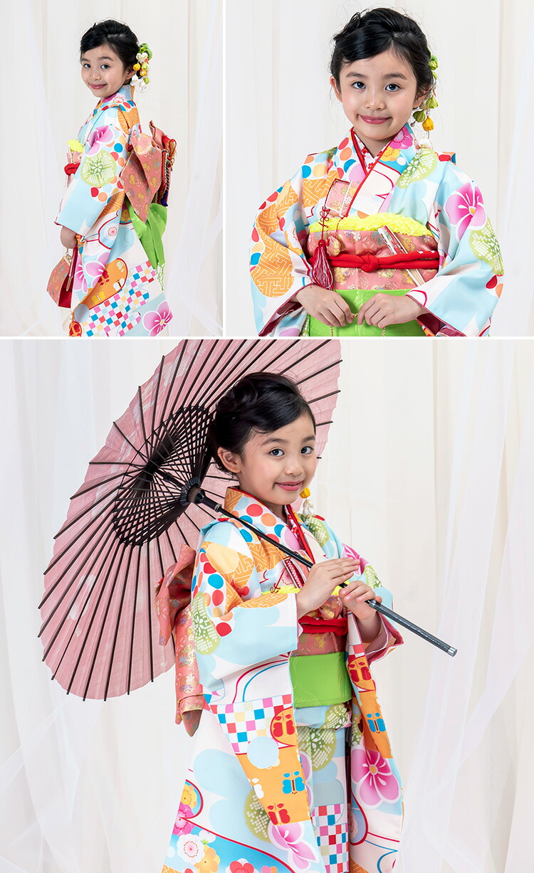 楽天市場】【レンタル】七五三 着物 7歳 四つ身セット(結び帯セット