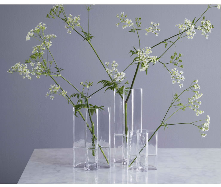 HOLMEGAARD（ホルムガード）クロスベース 高 フラワーベース｜花瓶通販