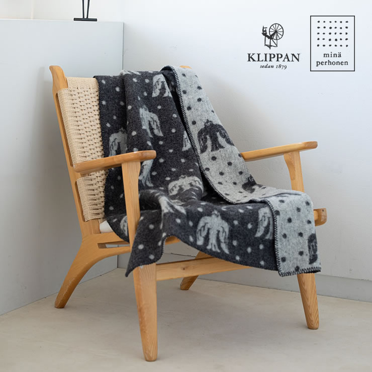 楽天市場】KLIPPAN（クリッパン）ウールハーフブランケットミナ