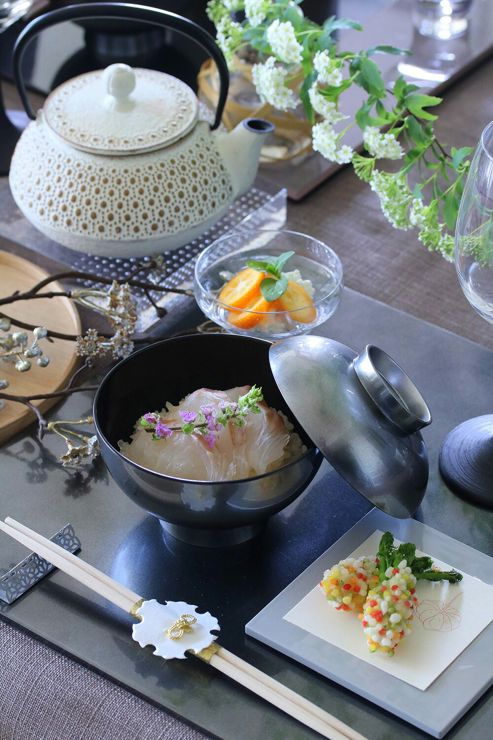 楽天市場】吸物椀 ブラックシルバー 送料無料 日本製 吸い物椀 蓋付 和