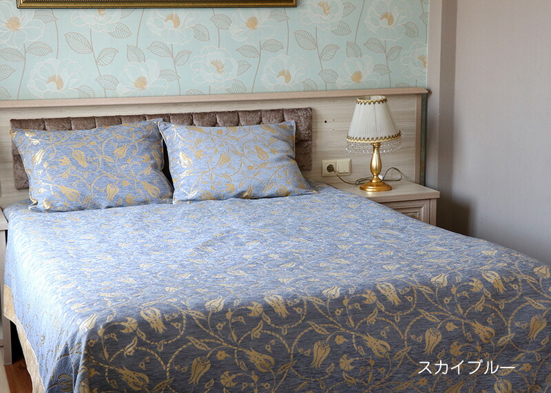 楽天市場】ベッドカバー （ベッドスプレッド） ダブルサイズ ラーレ07