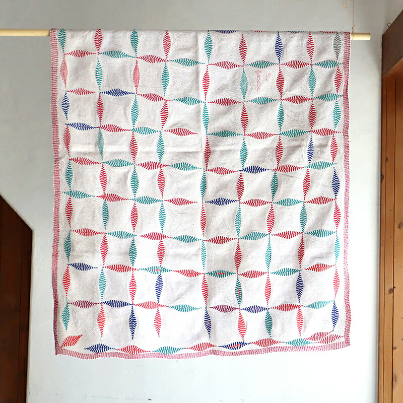 楽天市場】【10%OFFクーポン対象】インド カンタ刺繍 パッチワーク