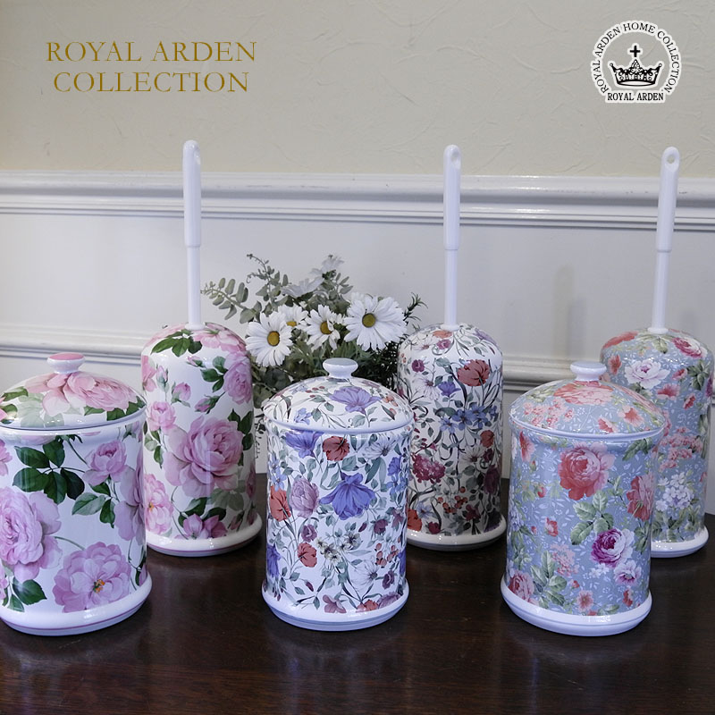 楽天市場】トイレポット 陶器 ロイヤルアーデン フラワーズ 英国風の