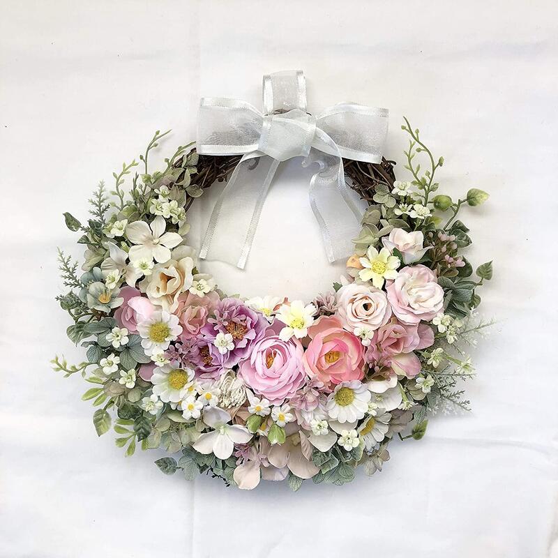 楽天市場】ナチュラル ハーフムーンリース 選べる5カラー アーティ