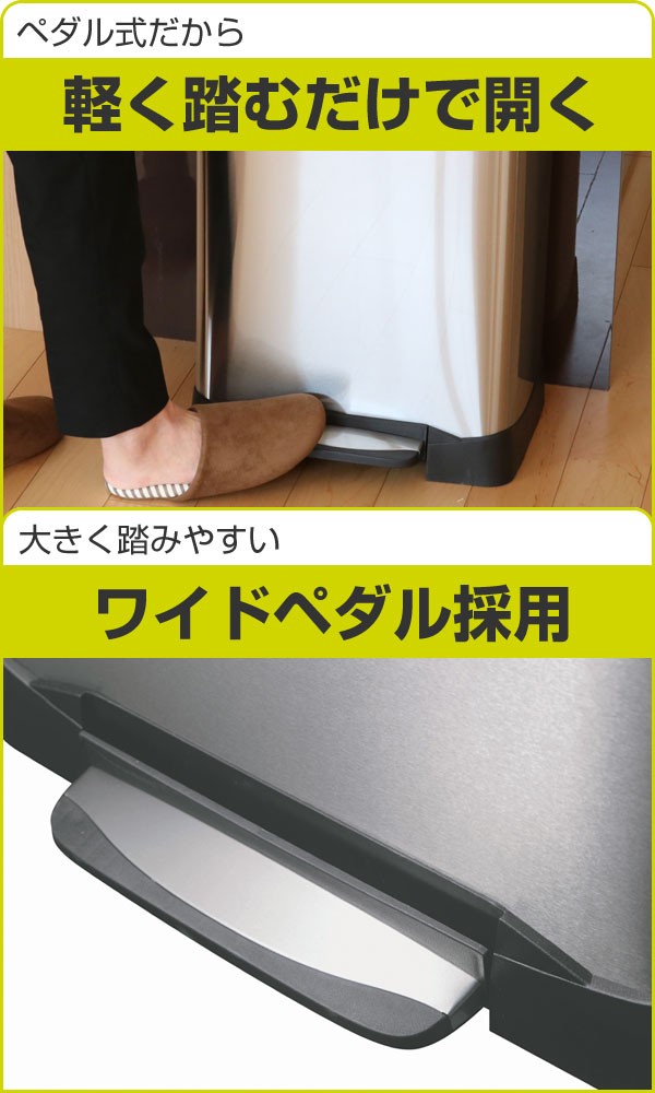 楽天市場】EKO ゴミ箱 28L+18L ネオキューブ ステップピン （ 送料無料