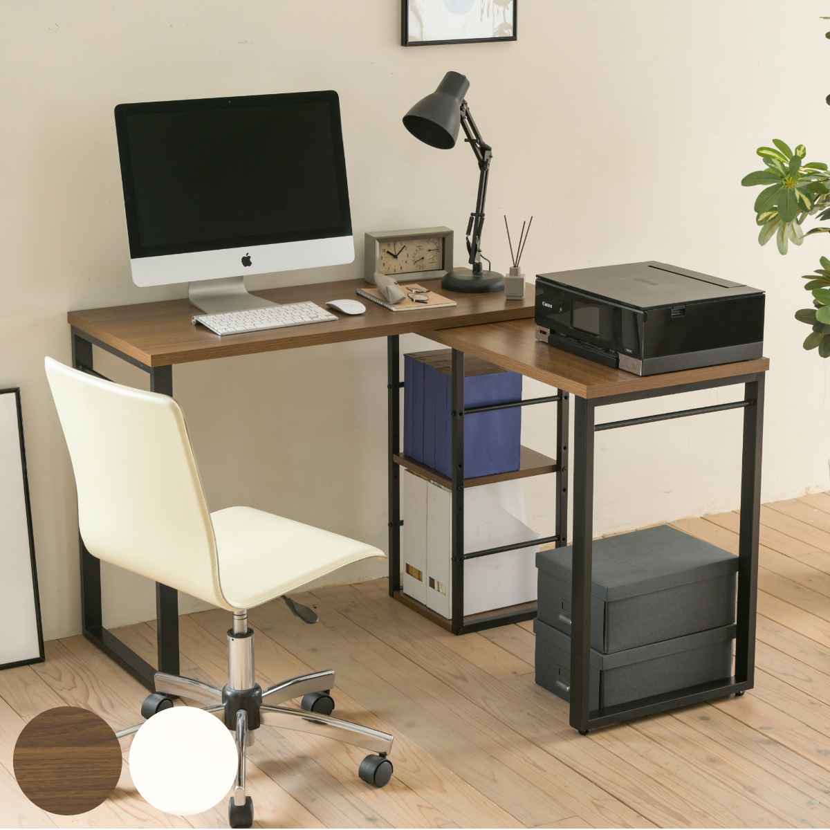 楽天市場】L字デスク 幅141cm ガラス デスク パソコンデスク L字型