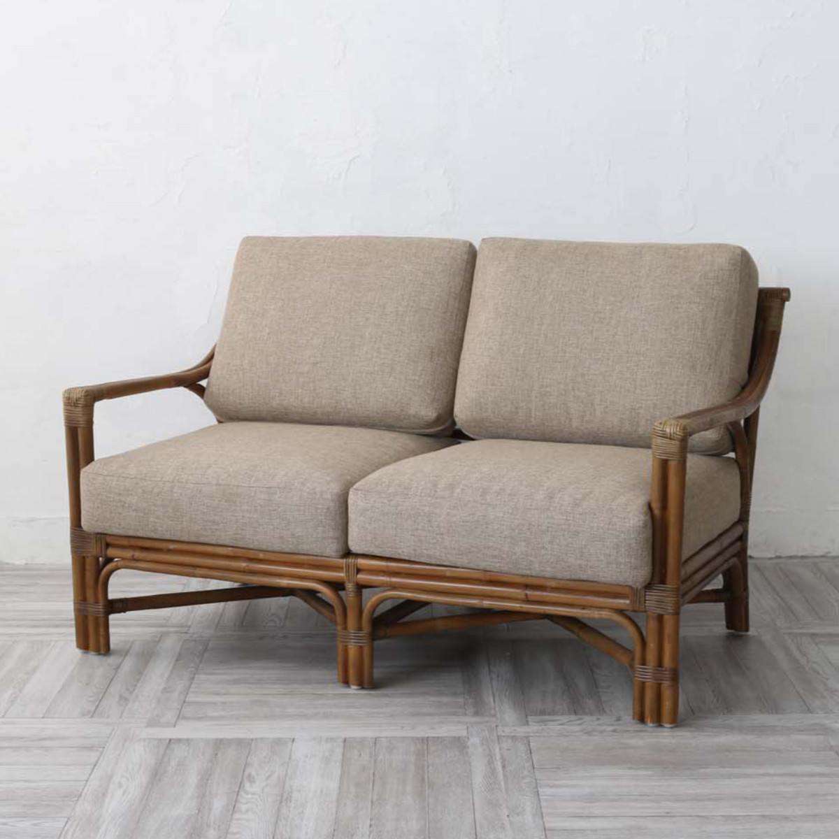 楽天市場】籐 ソファ 2人掛け クッション付 アジアン家具 Breeze 幅