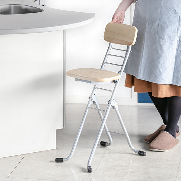 楽天市場】折りたたみ椅子 2脚セット 高さ調節 6段階調節 リリィチェア