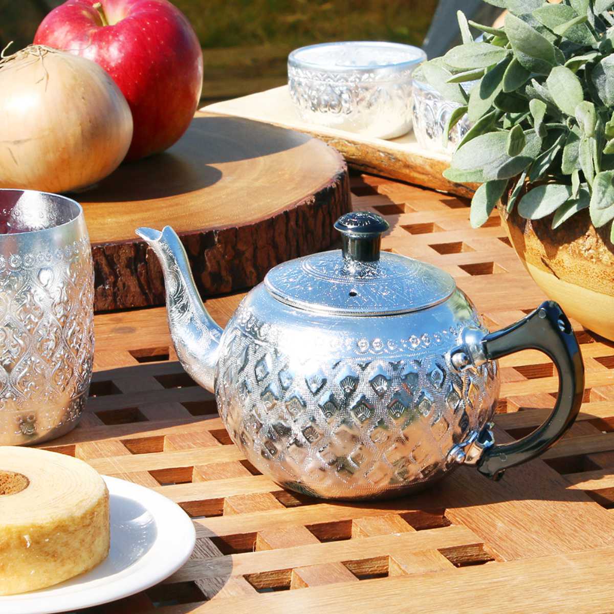 楽天市場】ティーポット 580ml ケトル アルミ （ 送料無料 ポット 紅茶