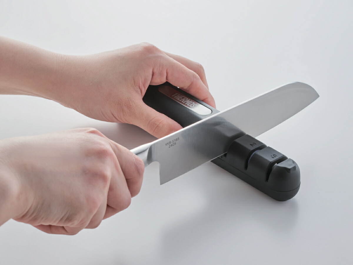 楽天市場】サーモス 包丁研ぎ コンパクトシャープナー （ THERMOS 研ぎ