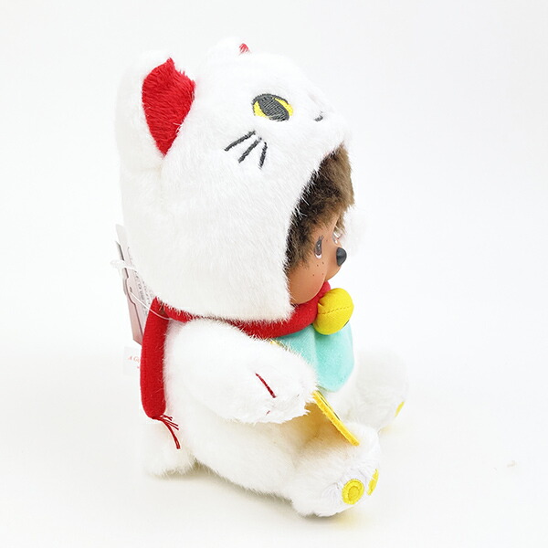 モンチッチ 招き猫 ぬいぐるみ ホワイト