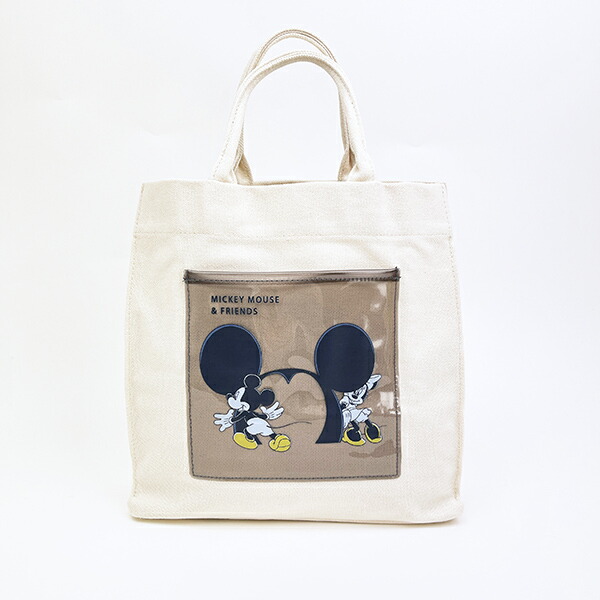 ディズニー ミッキー&ミニー トートバッグ ブラック CATCH ME シリーズ