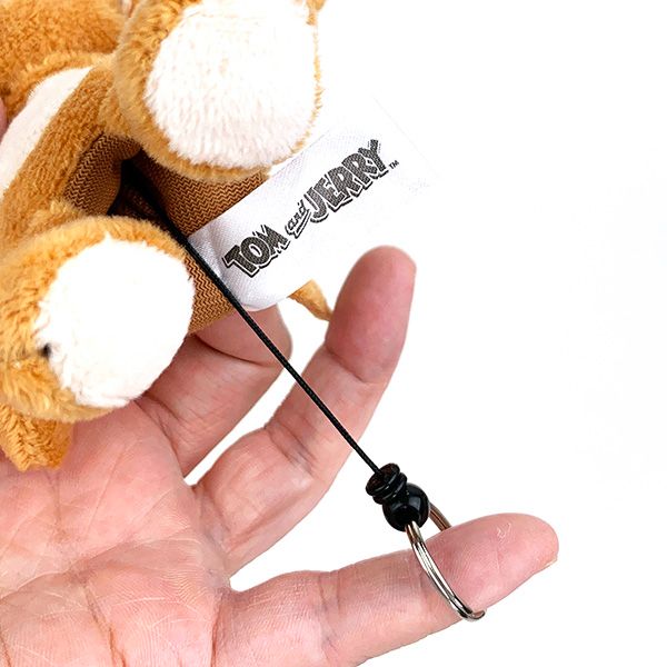 トムとジェリー ぬいぐるみ リールキーカバー ジェリー キーホルダー 鍵