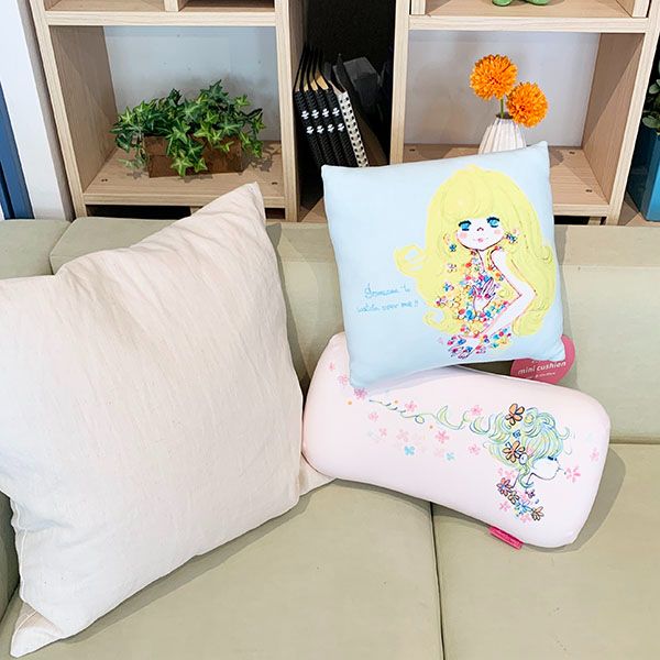 水森亜土 ミニクッション フラワー クッション リラックス インテリア