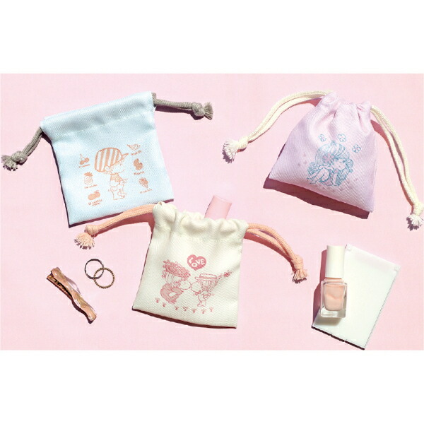 水森亜土 シークレットミニ巾着 【全10種類のうちランダムで1点】