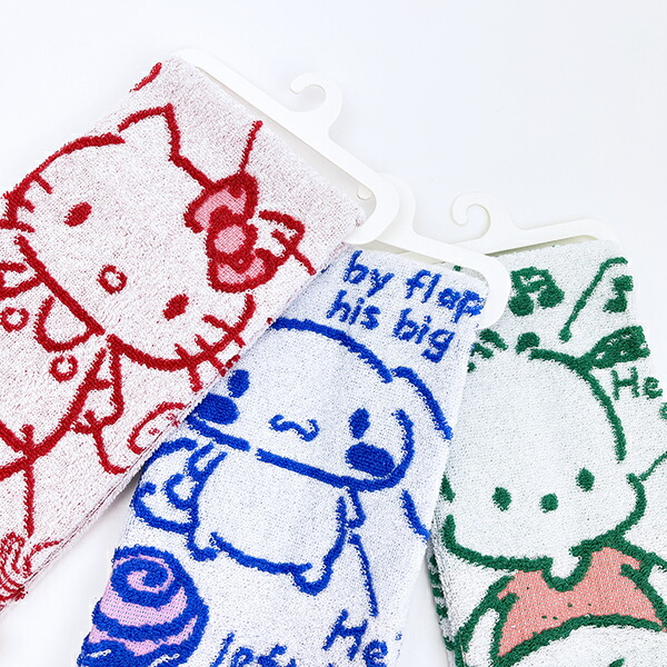 サンリオ ハローキティ プロフィール コンパクトタオル 日本製