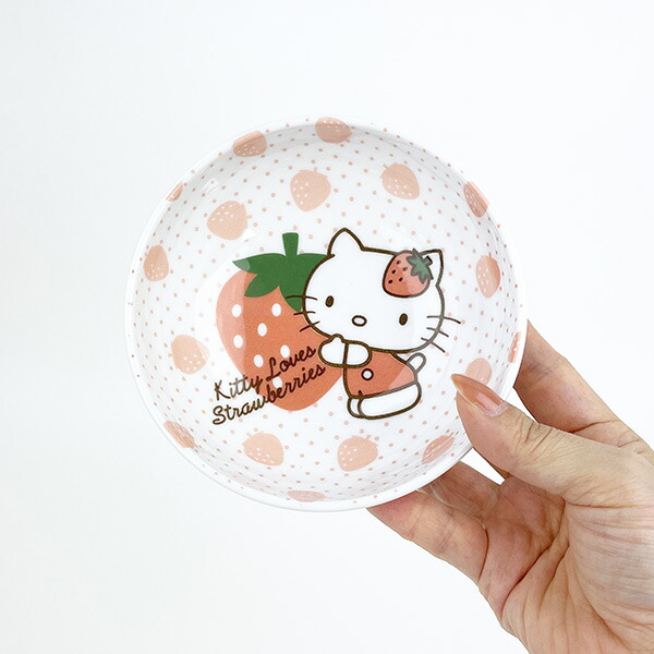 サンリオ ハローキティ 小鉢(染付) いちごキティ 食器 日本製