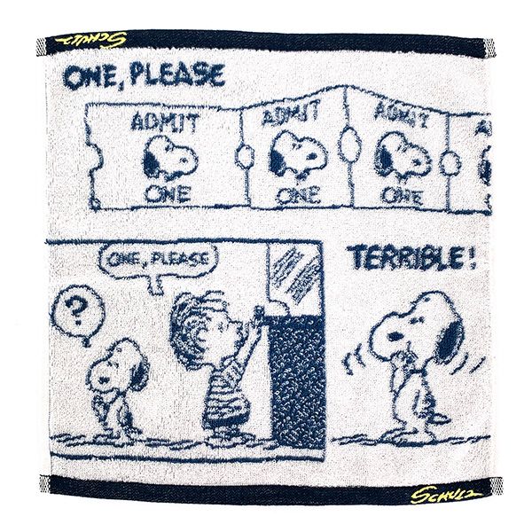 スヌーピー PEANUTS ウォッシュタオル コミック アイボリー 34×35 日本