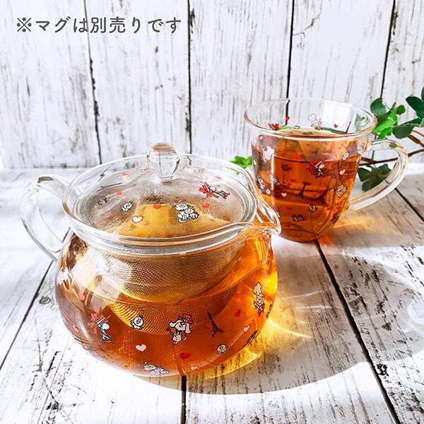 水森亜土 あどちゃん グッズ 耐熱ポット ティーポット(PWOR