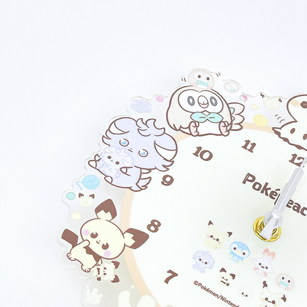 ポケットモンスター ポケピース アクリル壁掛け時計 ポケモン
