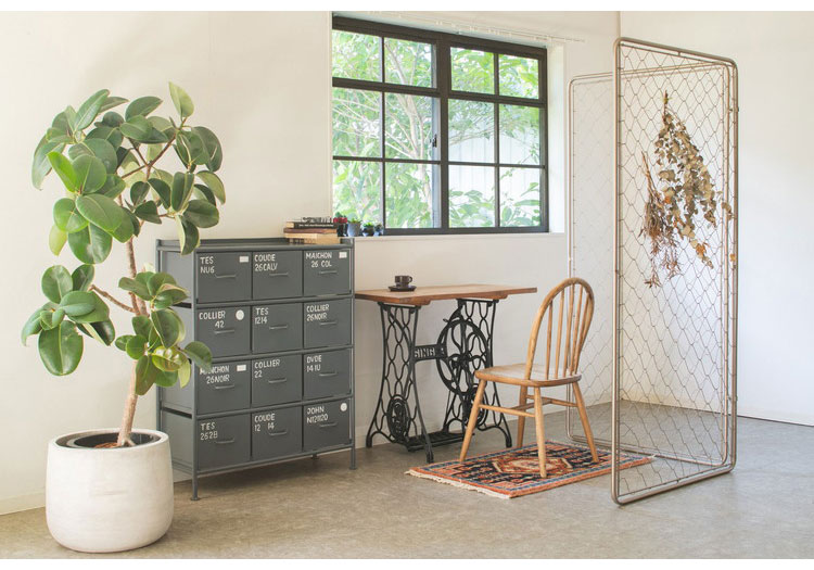 楽天市場】縦型チェスト 幅85cm スチールチェスト 12杯引き出し付き