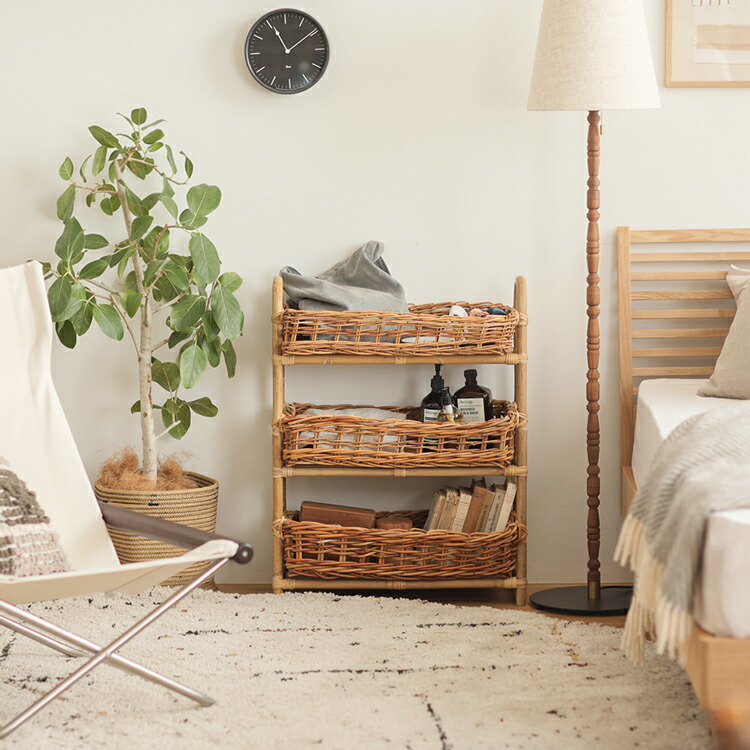 楽天市場】レクト 3段バスケット AROROG 収納 バスケット カゴ かご