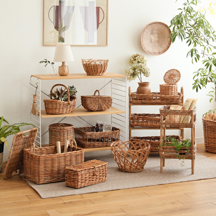 楽天市場】レクト 3段バスケット AROROG 収納 バスケット カゴ かご