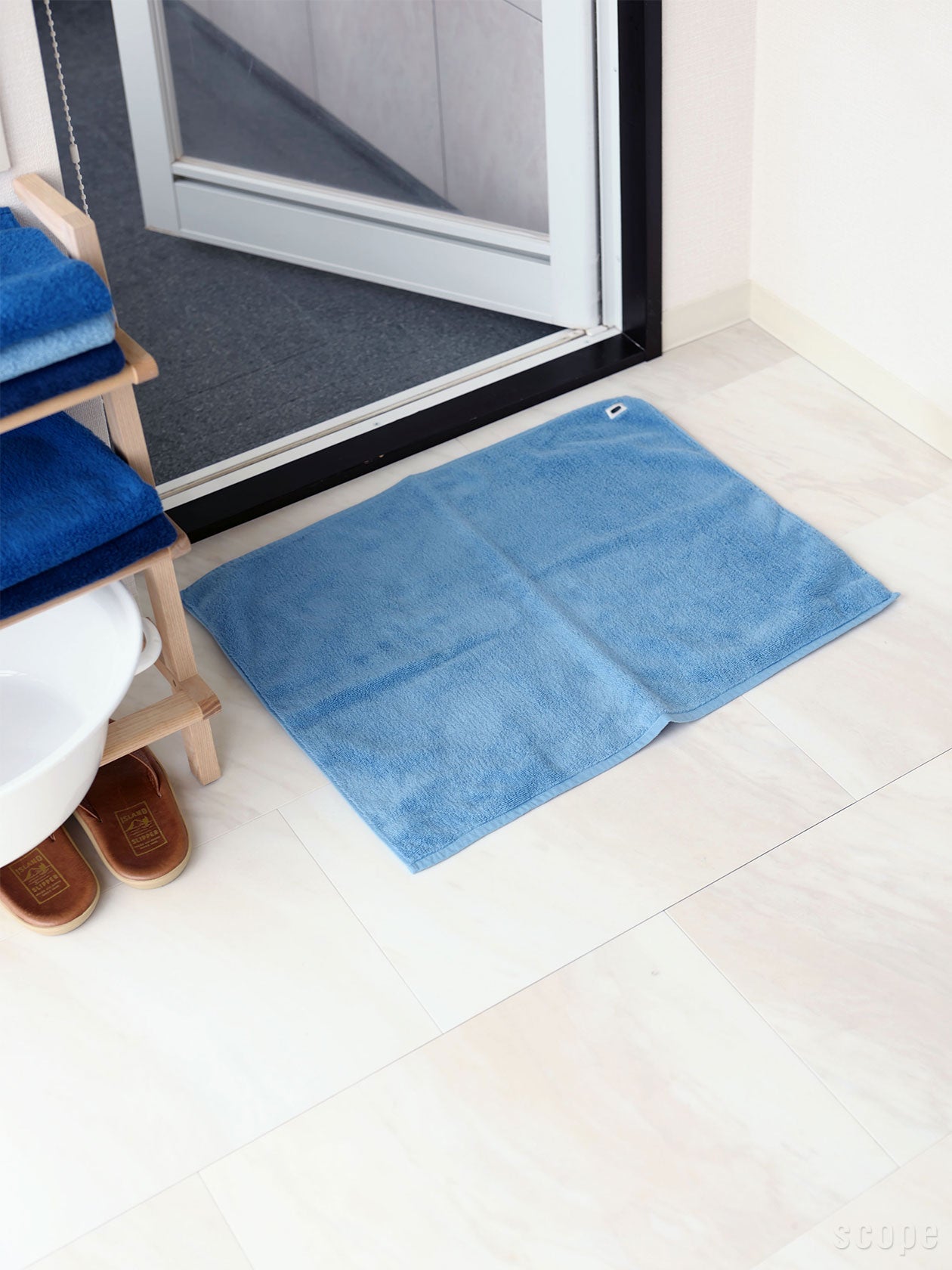 楽天市場】スコープ / ハウスタオル バスマット ブルー [scope house