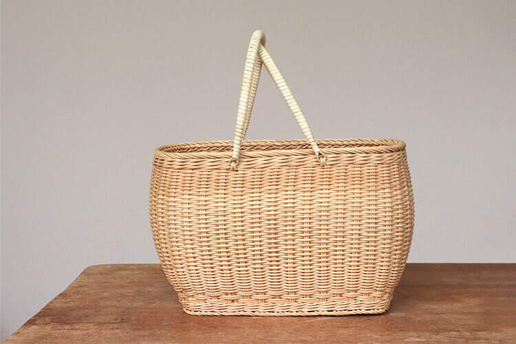 楽天市場】松野屋 日本製 藤 買物かご かごバッグ カゴ 【バスケット