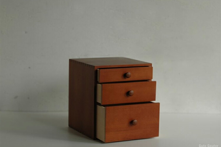 楽天市場】倉敷意匠 ツガ材 引き出しボックス 3段 収納 箱 小物入れ