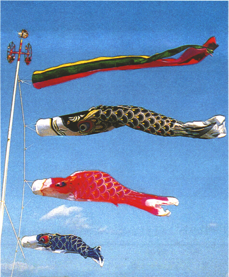 楽天市場】こいのぼり プロフィールサテン旭鯉 紋入れ用吹き流し付き