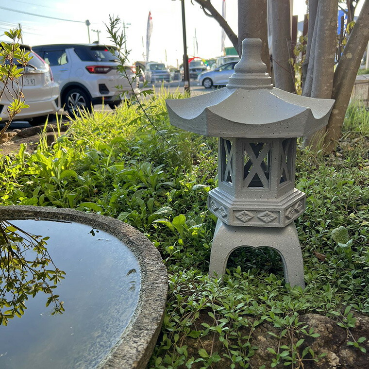 ガーデンライト ソーラー ライト 灯篭 とうろう 和風 灯籠 中型 高さ