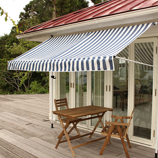 楽天市場】物干竿付オーニングIV 2m ブラウンTAN-900-20(BR) 送料無料