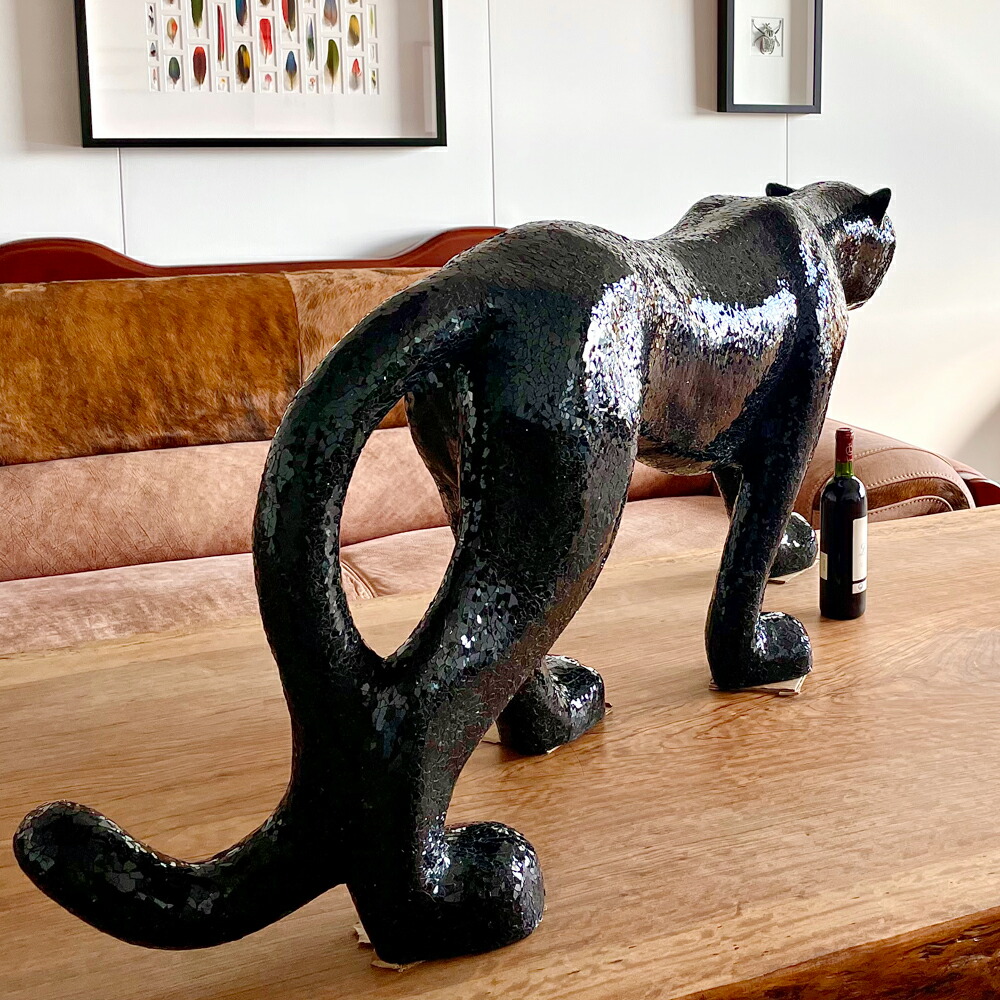 黒ヒョウ オブジェ 店舗 大型 置物 アート FRP300 – インポート卸雑貨