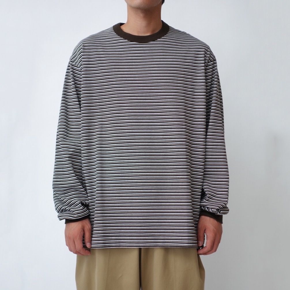 UNIVERSAL PRODUCTS - 【残りわずか】Multi Border L/S T-shirt