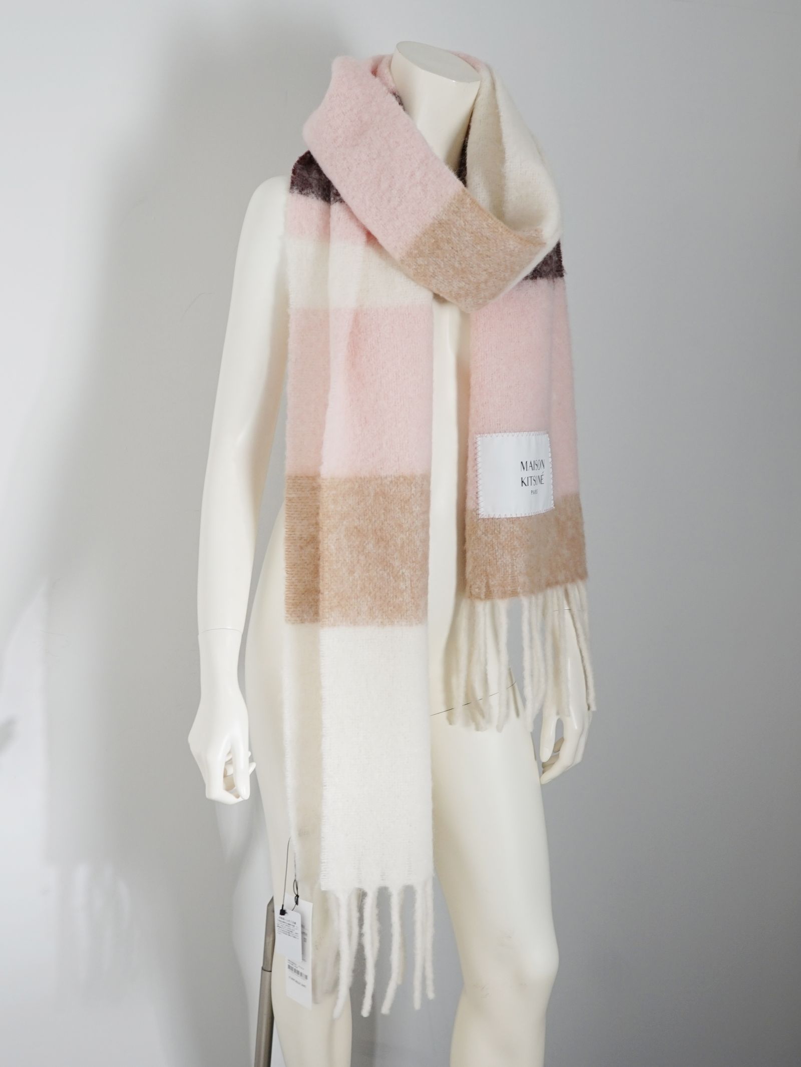 MAISON KITSUNÉ - アルパカ ストライプ マフラー - ALPACA STRIPES