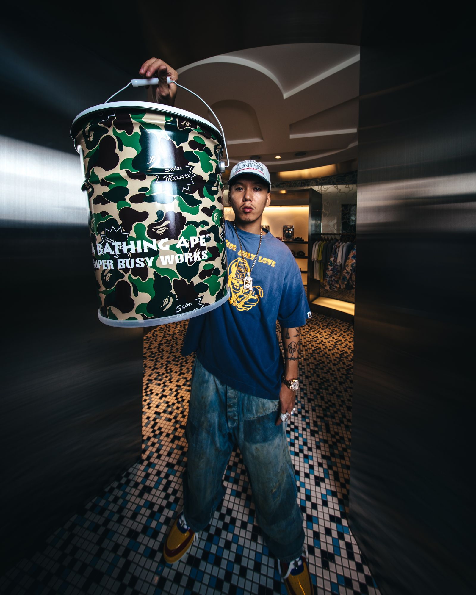 SAINT M×××××× - セントマイケル 26SS BAPE_CAN STOOL(SM-MK8-0000-C61