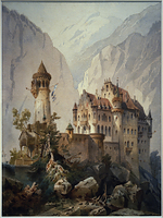 ノイシュヴァンシュタイン城 の美術・絵画素材