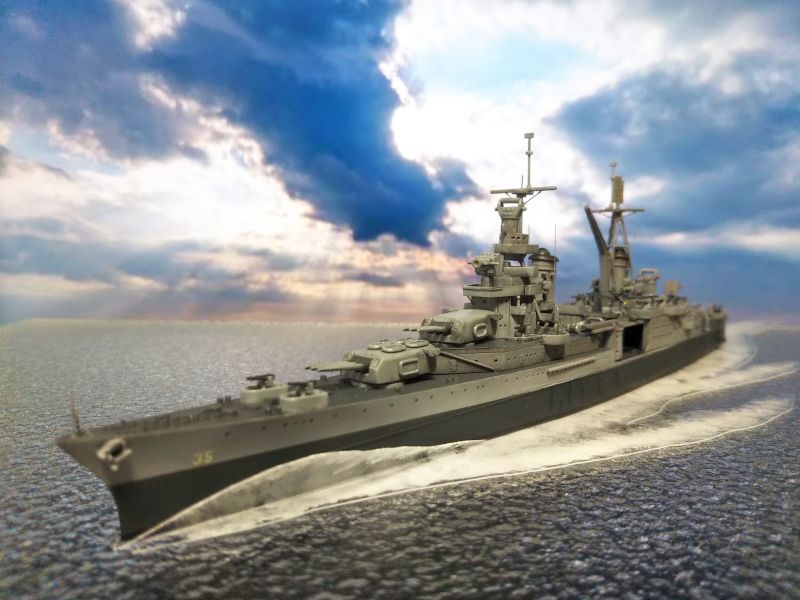 タミヤ 1/700 アメリカ海軍 重巡洋艦 「インディアナポリス 1945