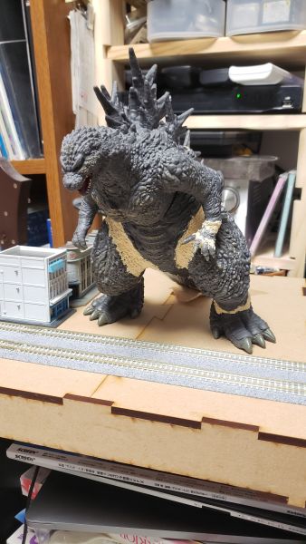 ゴジラ－1.0 ソフビ改造&ジオラマ製作 | シン・ヤツゲリオンさんの作品
