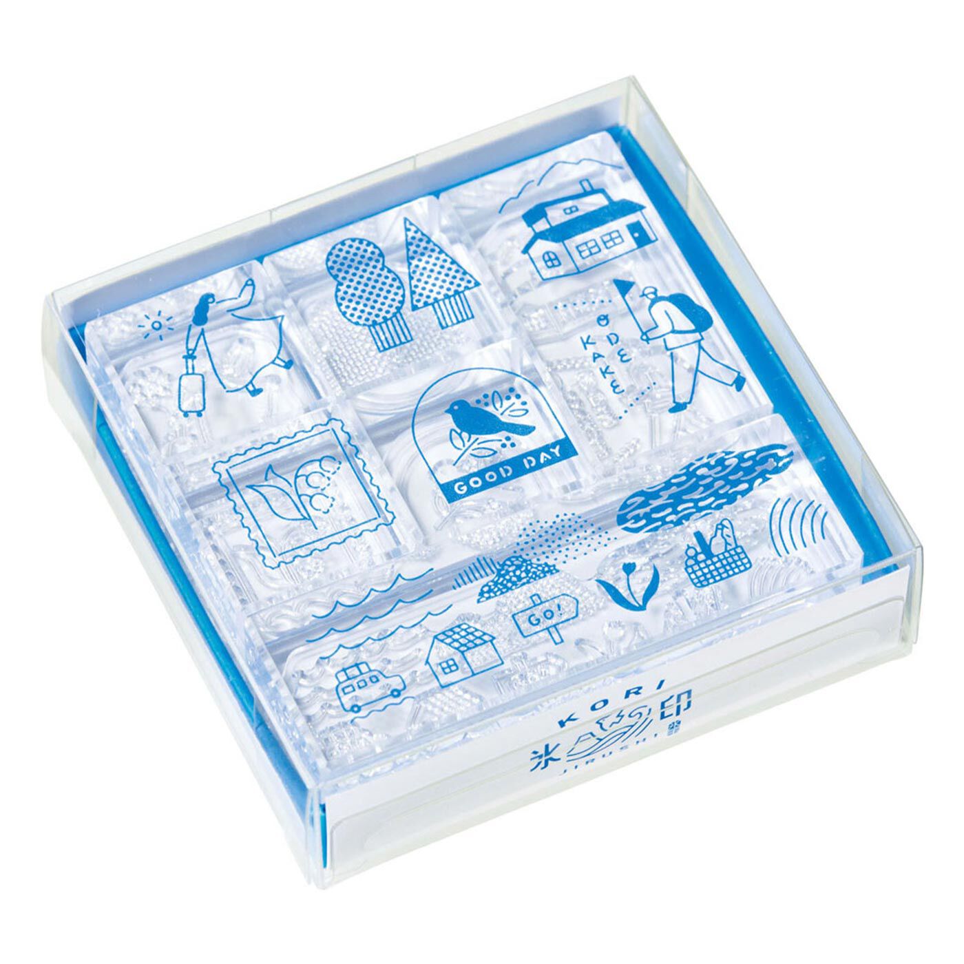 狙ったところにぴったり押せる 氷みたいな透明スタンプ「氷印