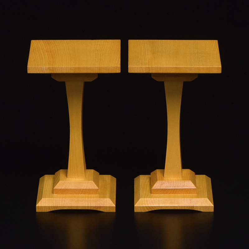 本榧一本脚駒台 4寸盤用 | 前川榧碁盤店