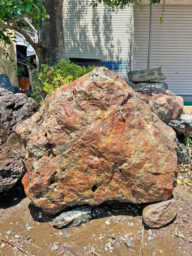 津軽錦石（青森県産）銘石 庭石 景石 96cmサイズ 碧玉 ジャスパー 坪庭