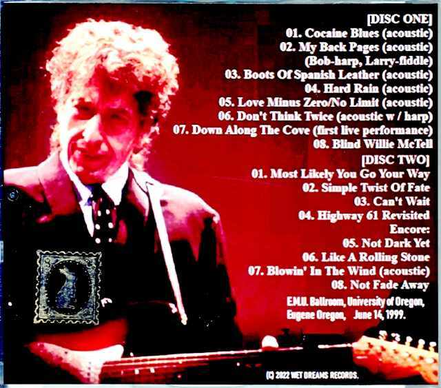 Bob Dylan ボブ・ディラン/OR,USA 1999 Complete