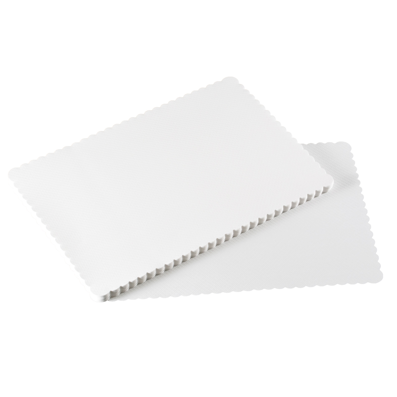 紙 ランチョンマット 特大サイズ 白 波型 L-380 ネットdeまつやま