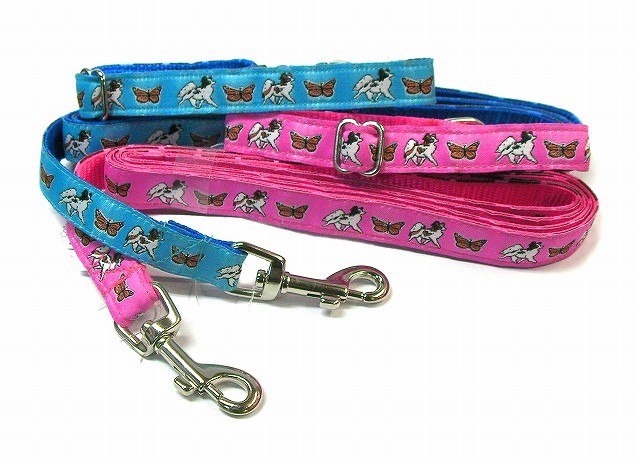 パピヨン 犬種別デザインシリーズ首輪リード from USA｜アバウトマイ