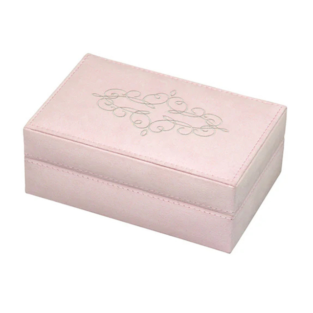 ニデック オルゴール 18弁 AB400C 布製ジュエリーボックス ピンク